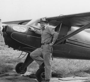 Charles with his first airplane