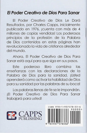 Charles Capps El Poder Creativo de Dios para la Sanidad Book Back Cover